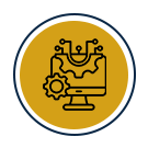 Pet protection interactive gold icon
