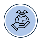 Pet protection default blue icon