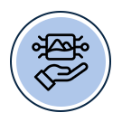 Pet protection default blue icon
