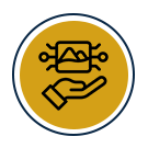 Pet protection interactive gold icon
